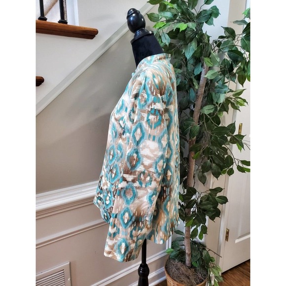 Alfred Dunner Women's Multicolor Polyester Long Sleeve Full Zip Casual Jacket 14 - Picture 5 of 12